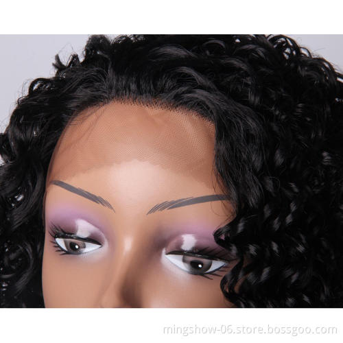 No MOQ fast delivery high temperature synthetic lace wig cheap